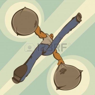 5254976-hombre-llevando-dos-sacos-de-dinero-ilustracia-n-vectorial